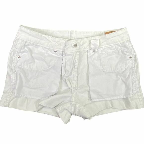 Aeropostale Distressed Denim Tomboy Shorts Size 4 White Measurements Included - Picture 8 of 12